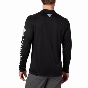 Columbia PFG Terminal Tackle™ 1/4 Zip Pullover Herr Svarta/Grå (JCZXS1869)